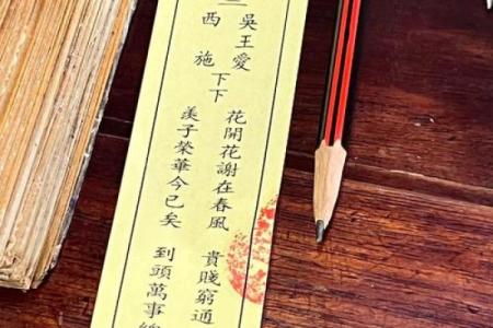 月老灵签姻缘签第二十三签
