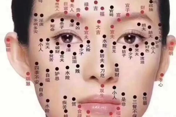 面相黑痣算命图解