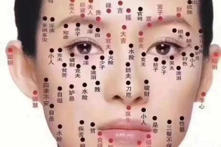 面相黑痣算命图解