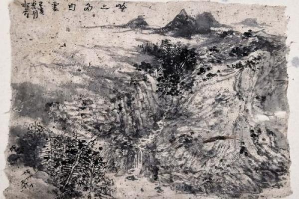观音灵签舜天子传位水墨