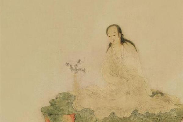 观音灵签舜天子传位水墨