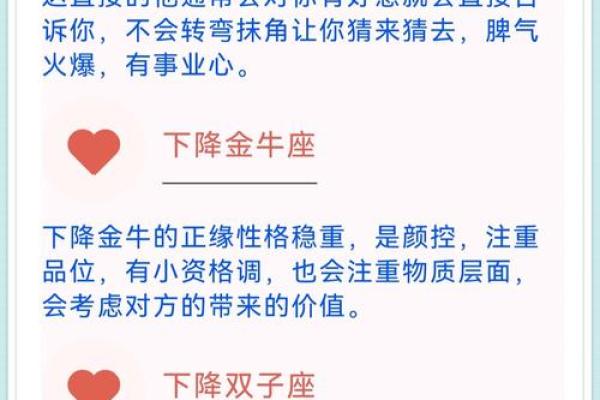 上升星座和下降星座是相对的吗