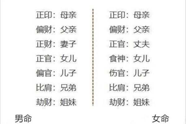 八字中的六亲