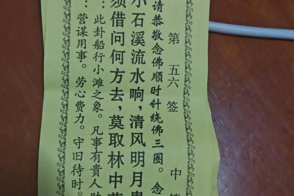 观音灵签第二十解签