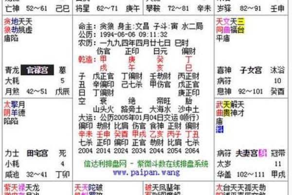 紫薇斗数命盘如何排