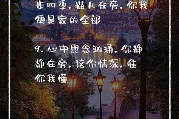 表达思念的八字短句