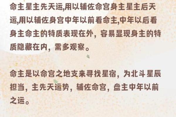 紫薇斗数身主天机