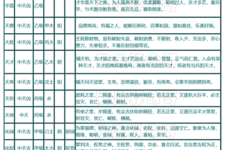 紫薇斗数排位