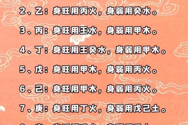 八字中喜忌的判断