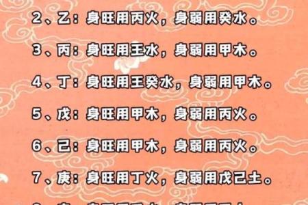八字中喜忌的判断