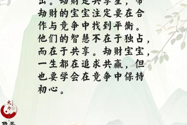 八字劫与财