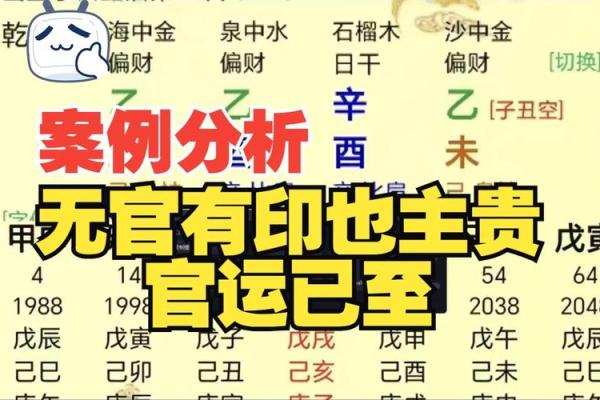 八字无财官