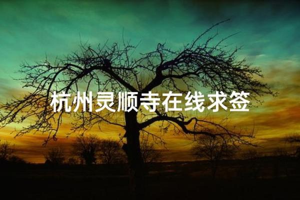 灵顺寺签灵么