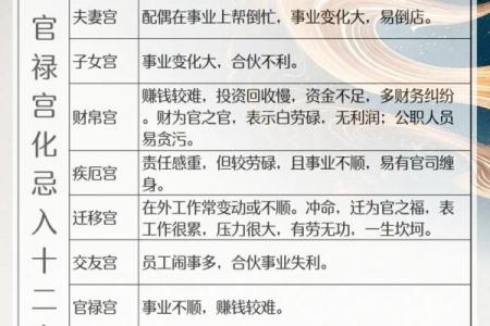 紫微斗数之太岁、小限落十二宫吉凶参断