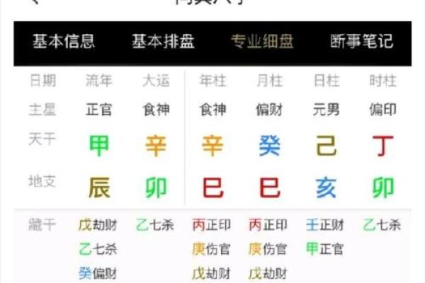 最准八字排盘详解