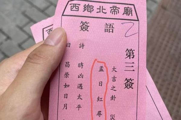 北帝灵签23签求六甲