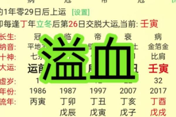 八字大限