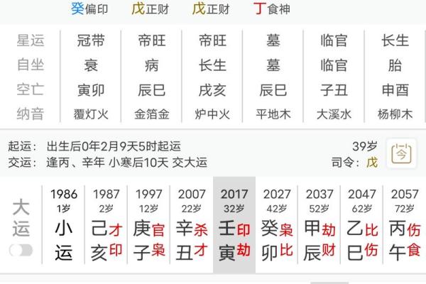 八字在午