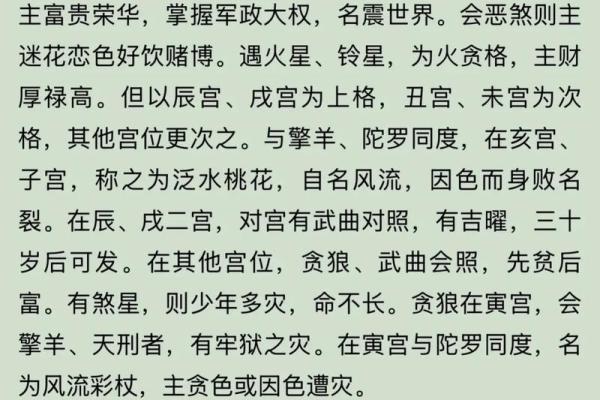 紫薇斗数贪狼