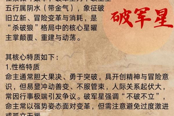 紫薇星盘命主破军