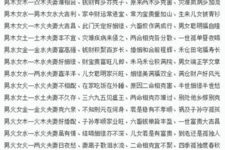 男女婚配八字查询婚姻发展走势