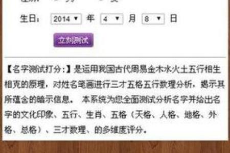 测名字吉凶免费测试打分