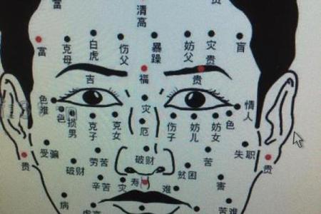 脸部黑痣算命图解