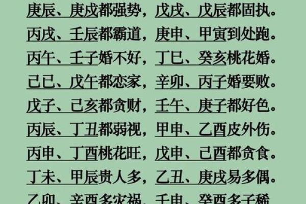 八字命理必背口诀（上）