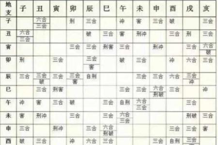 八字十二地支三合六合详细解说