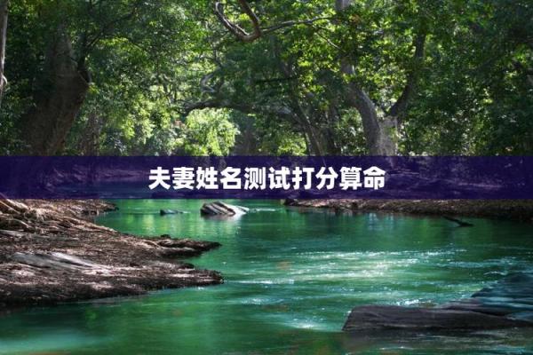 男女姓名婚姻算命配对 男女姓名测婚姻状况？