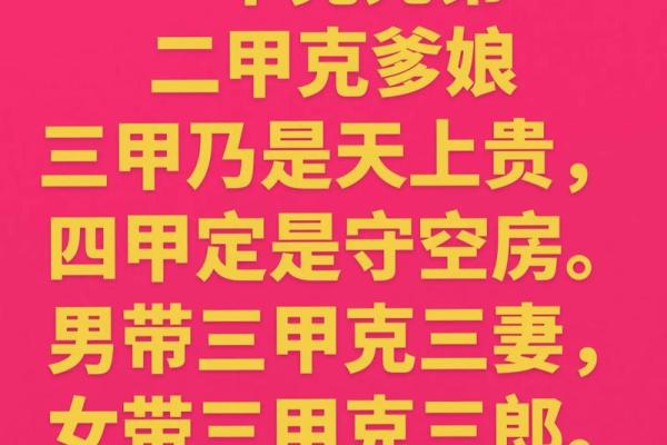 甲木八字